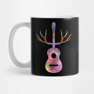 Hunter's Guitar with Antlers Mug